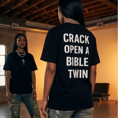 Crack Open A Bible Twin T-Shirt